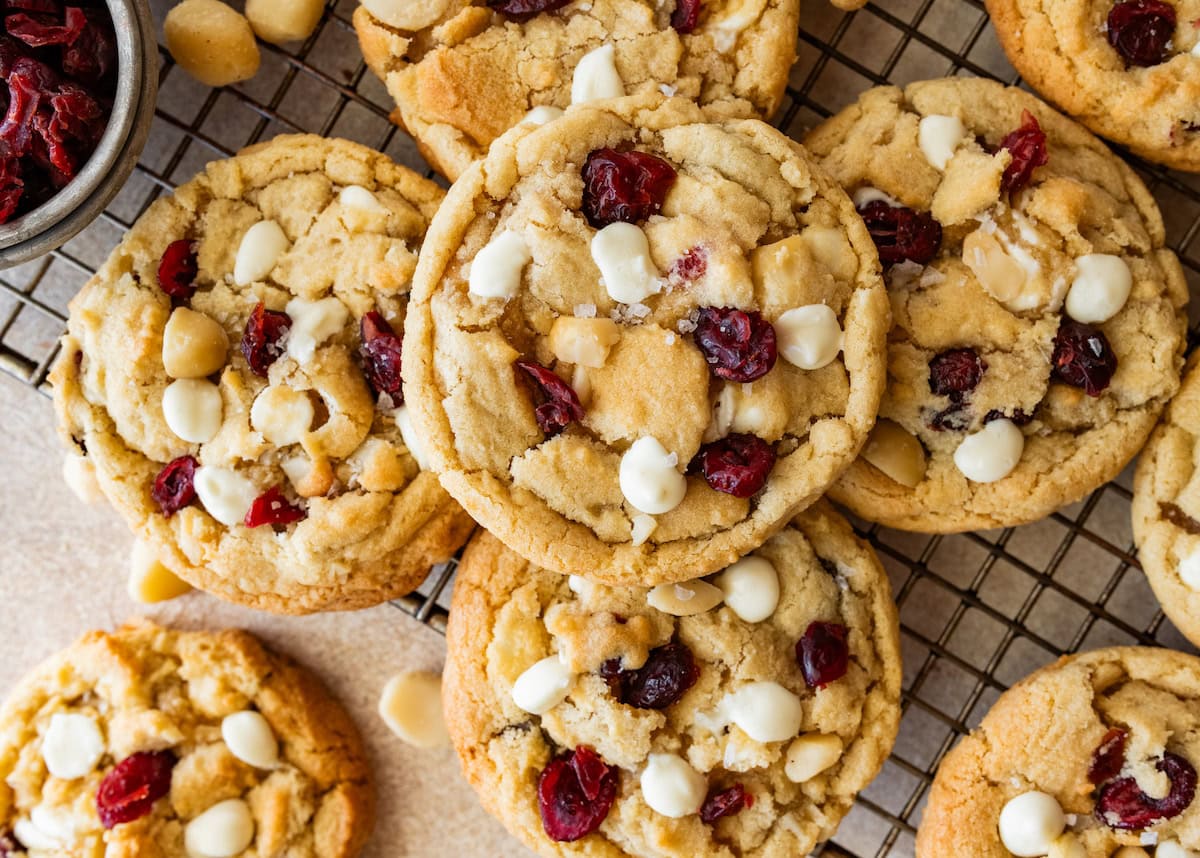 Cranberry White Chocolate Macadamia Cookies