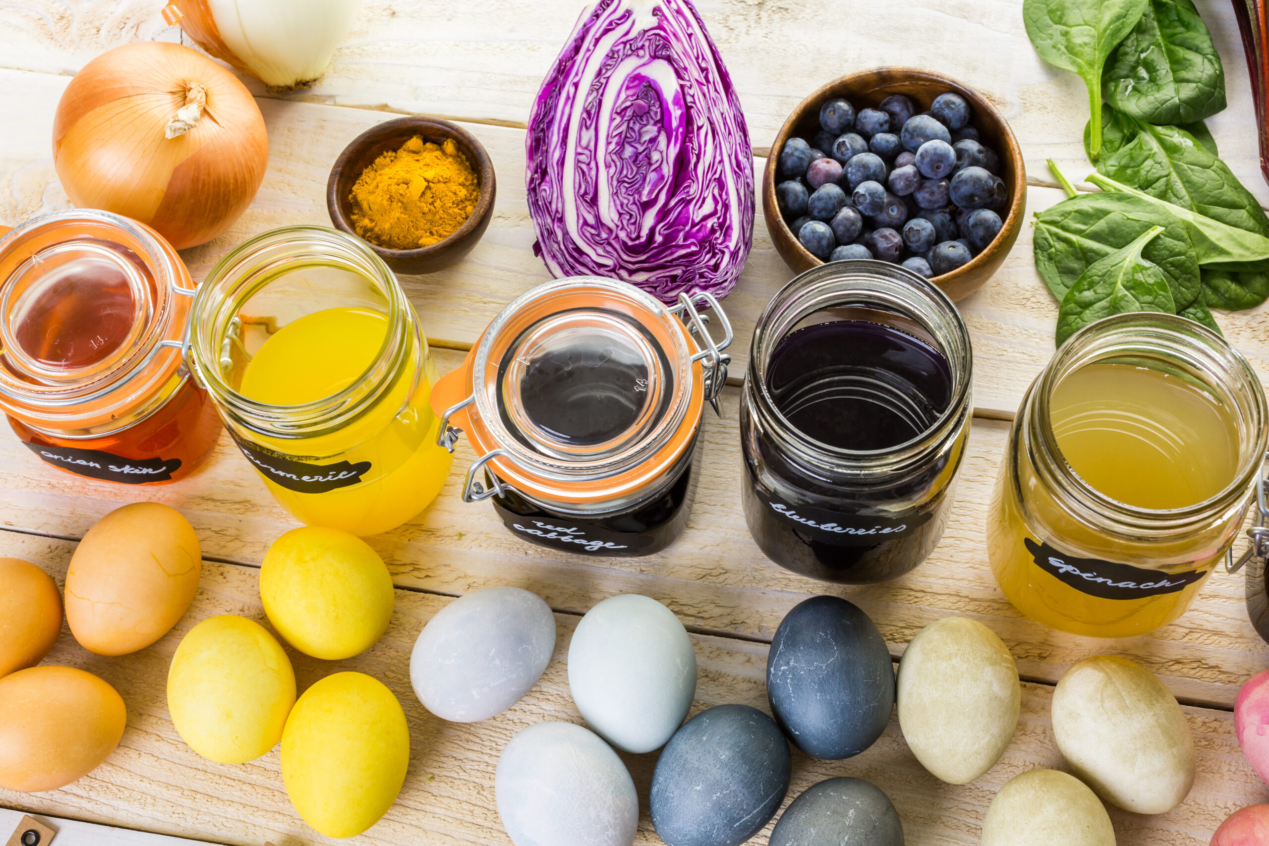 How to Dye Eggs Naturally with Fruits, Vegetables, and Spices