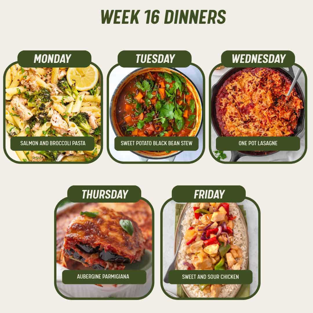 Week 16 Dinners - 27/4/26