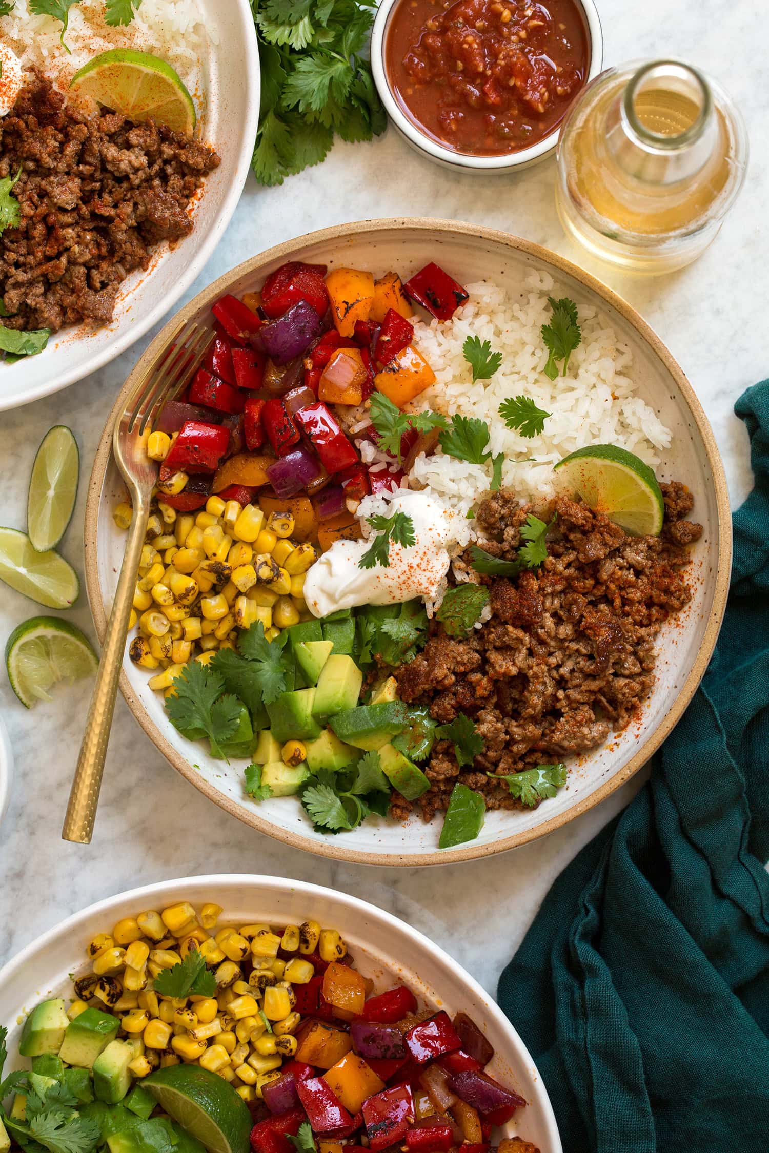 Ground Beef Fajita Bowls - Cooking Classy