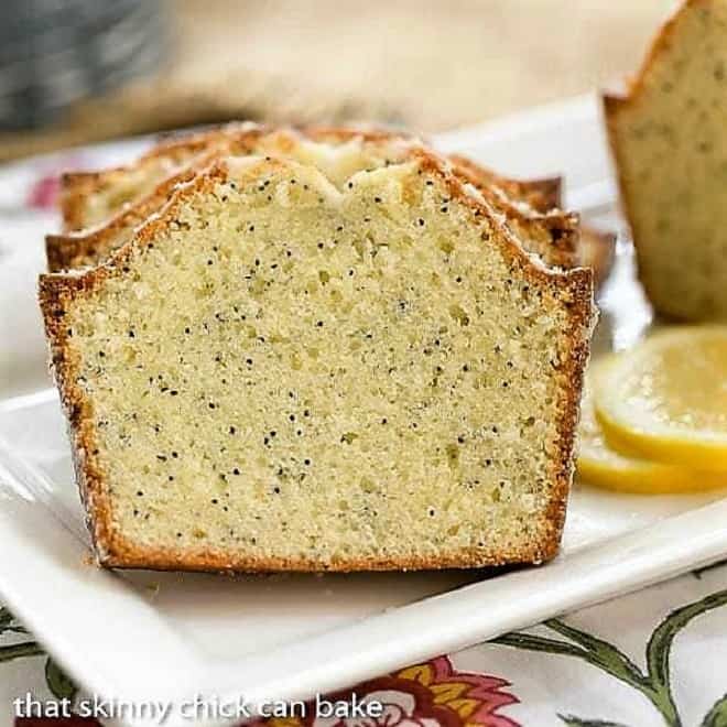 Glazed Poppy Seed Bread - A tasty gift - That Skinny Chick Can Bake
