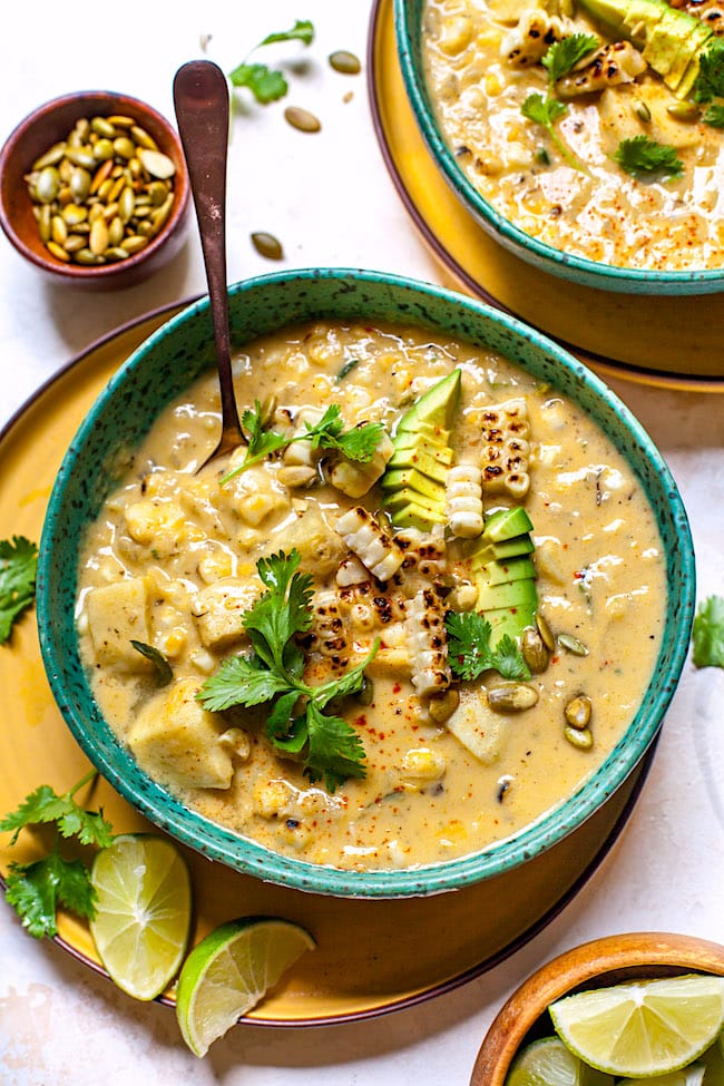 Sweet Potato Roasted Corn Chowder - Two Peas & Their Pod Sweet Potato Roasted Corn Chowder - Two Peas & Their Pod