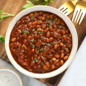 Instant Pot Baked Beans (Ready in ONE HOUR!) - Fit Foodie Finds Instant Pot Baked Beans (Ready in ONE HOUR!) - Fit Foodie Finds