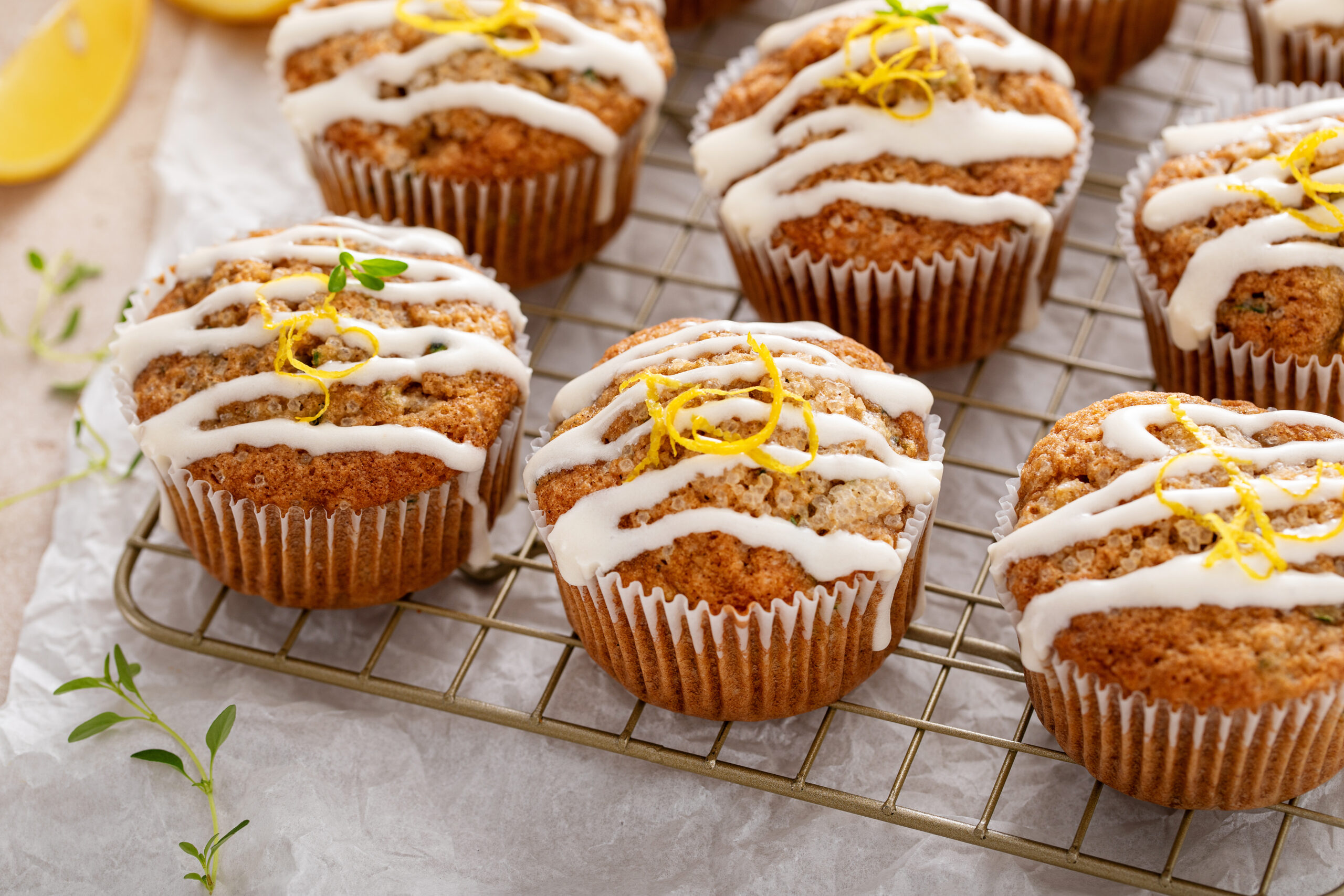 Healthy Lemon Zucchini Muffins
