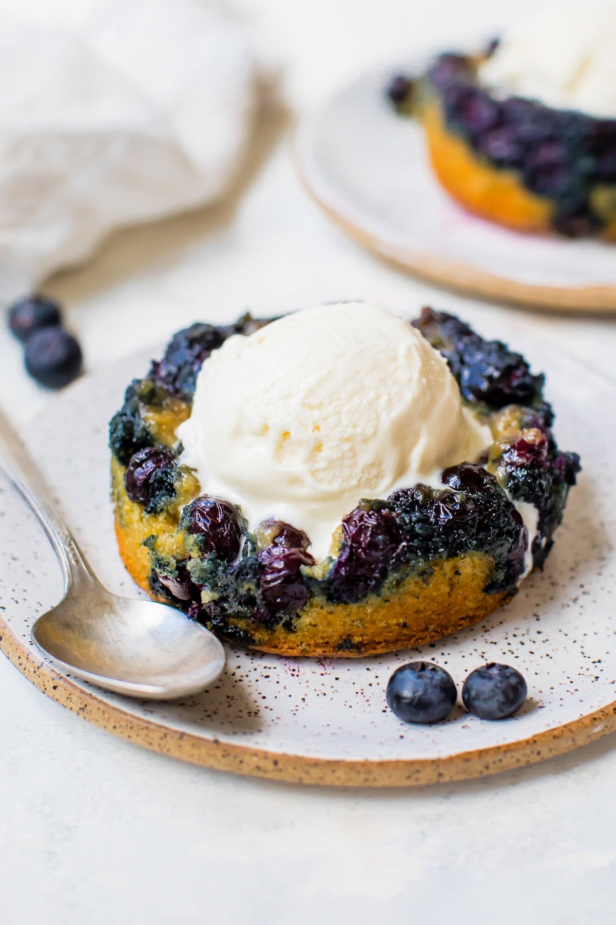 Blueberry Upside Down Cake (Air Fryer or Oven)