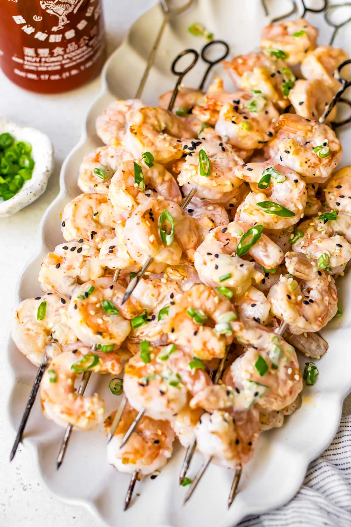 Bang Bang Shrimp Skewers (Easy Grilled Shrimp Recipe)