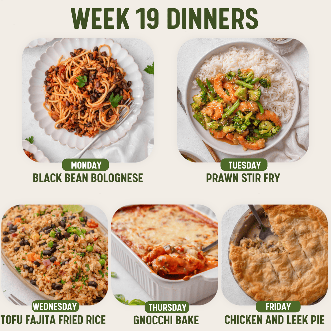 Week 19 Dinners - 18/5/26