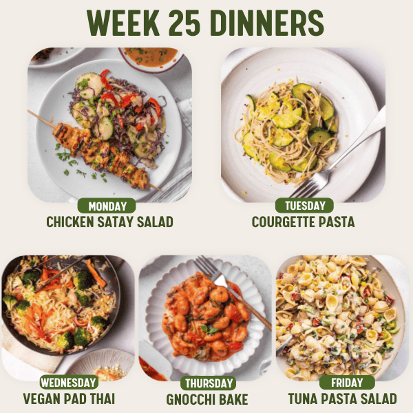 Week 25 Dinners - 29/6/26