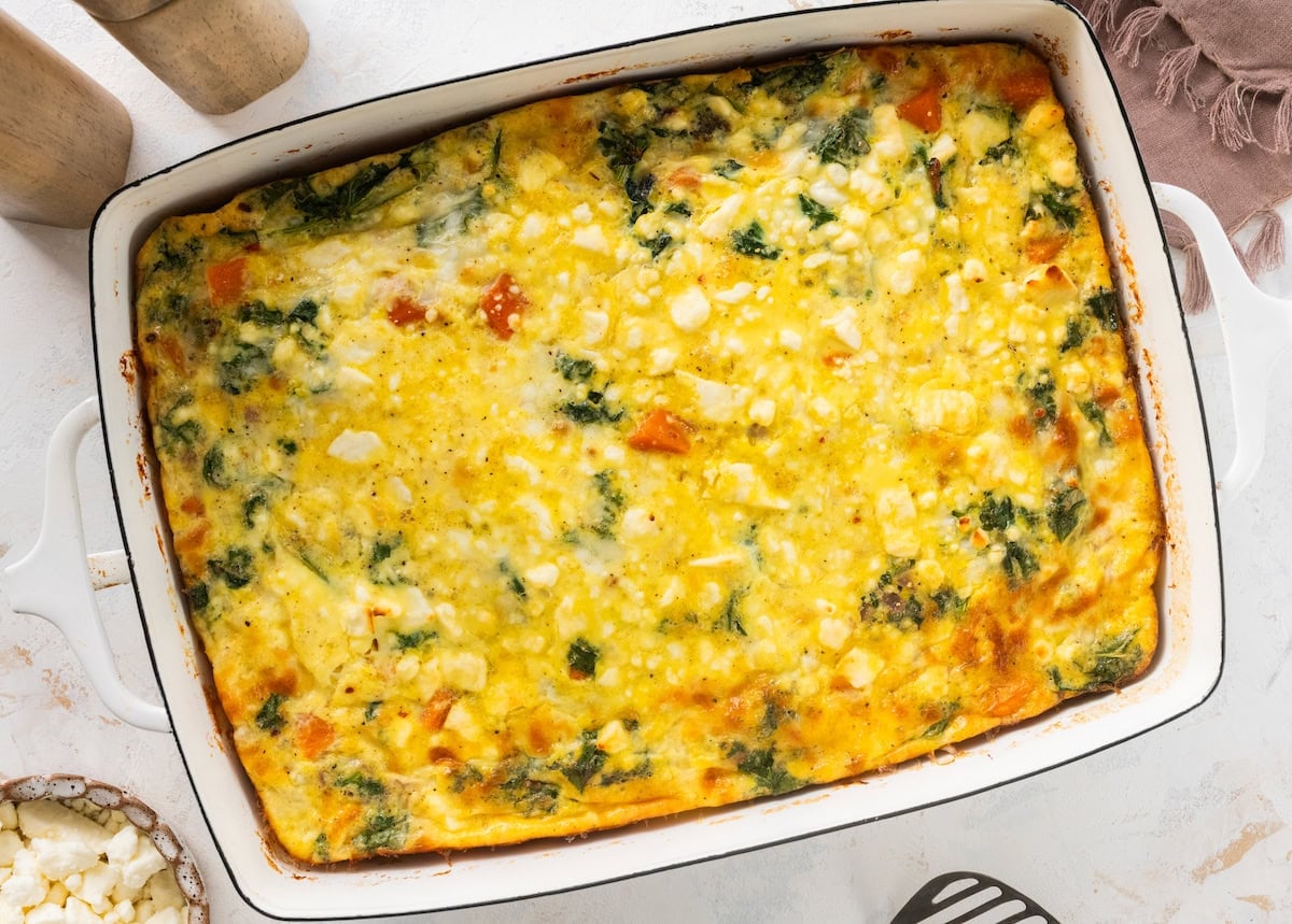 Sweet Potato Kale Breakfast Casserole (Easy Make-Ahead Breakfast)