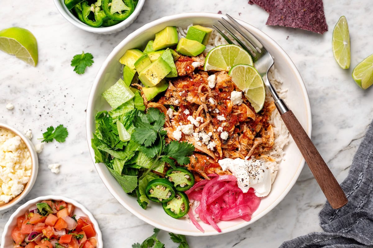 Easy Crockpot Salsa Chicken - Only 2 Ingredients, Plus Spices!