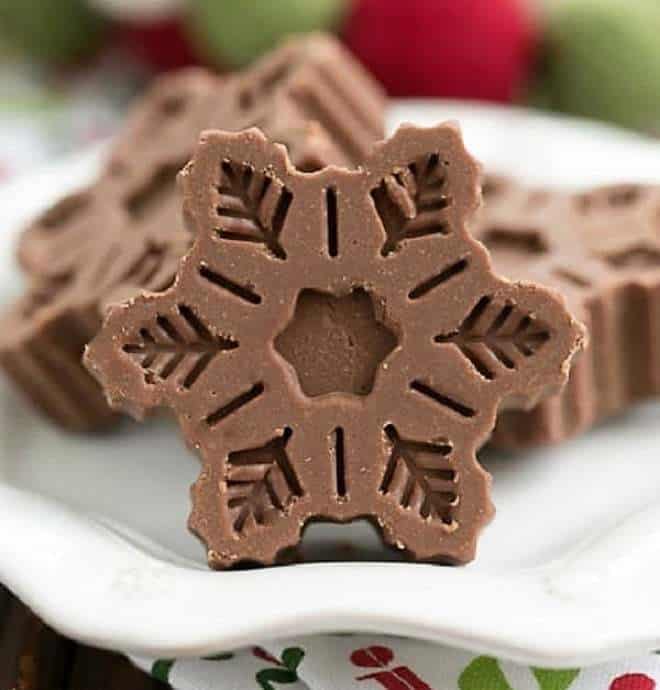 Festive Fudge Snowflakes - With Pro Tips - That Skinny Chick Can Bake