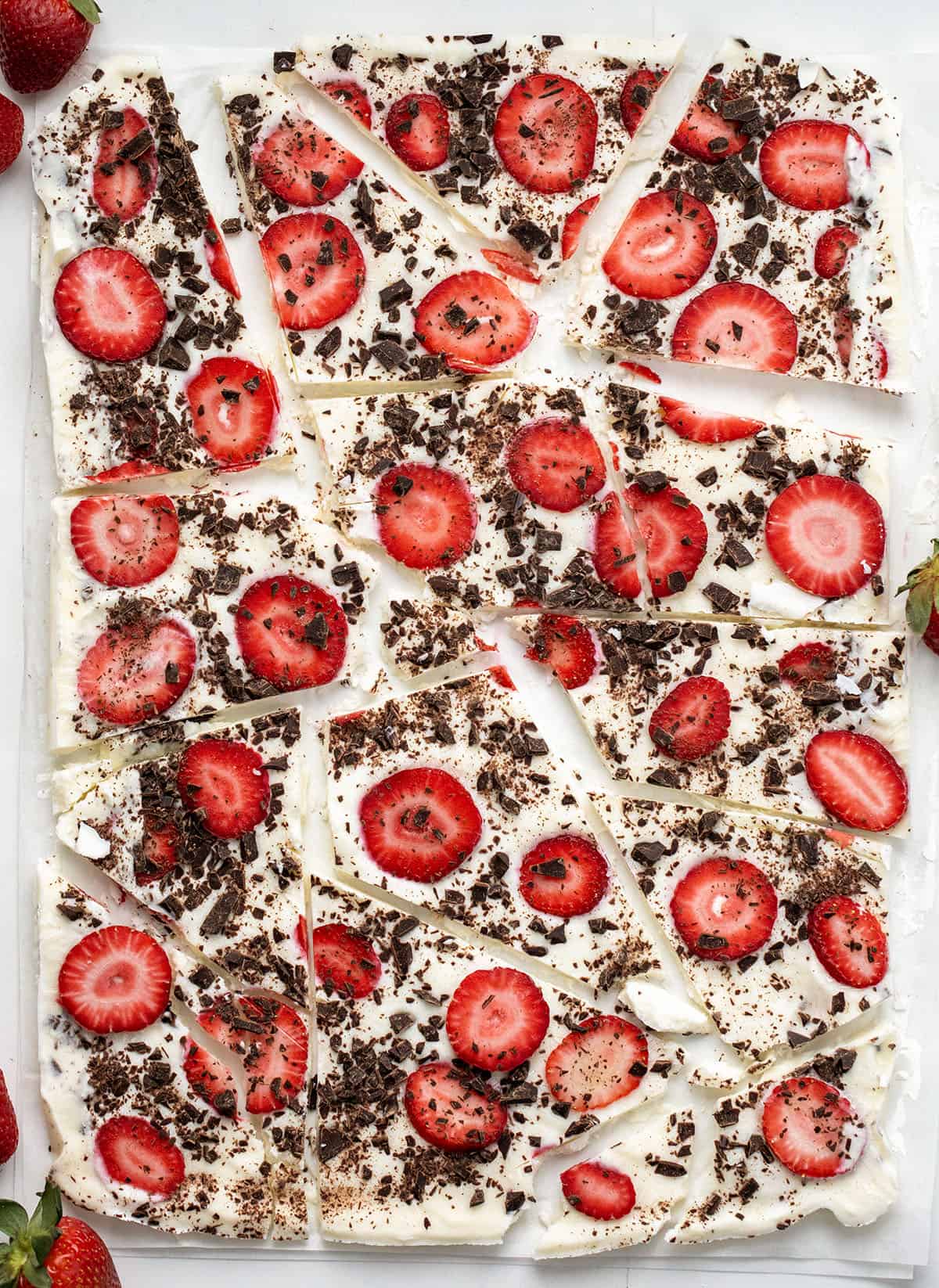 Strawberry Chocolate Yogurt Bark
