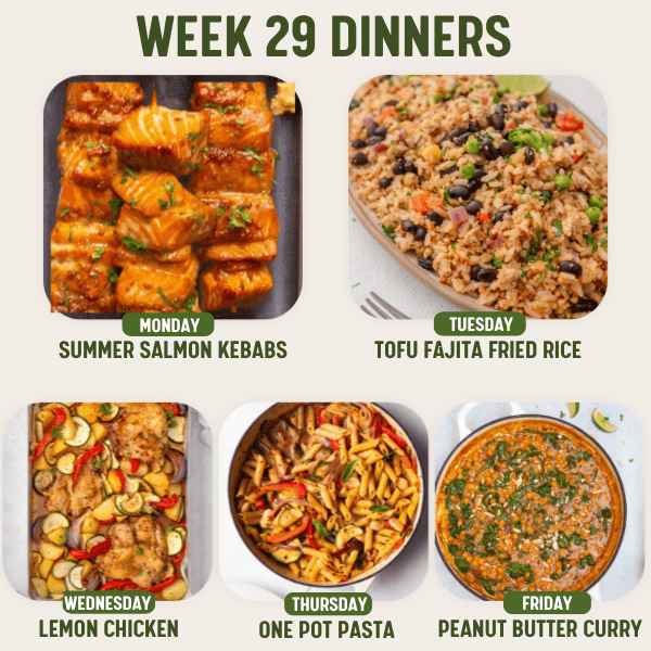 Week 29 Dinners - 27/7/26