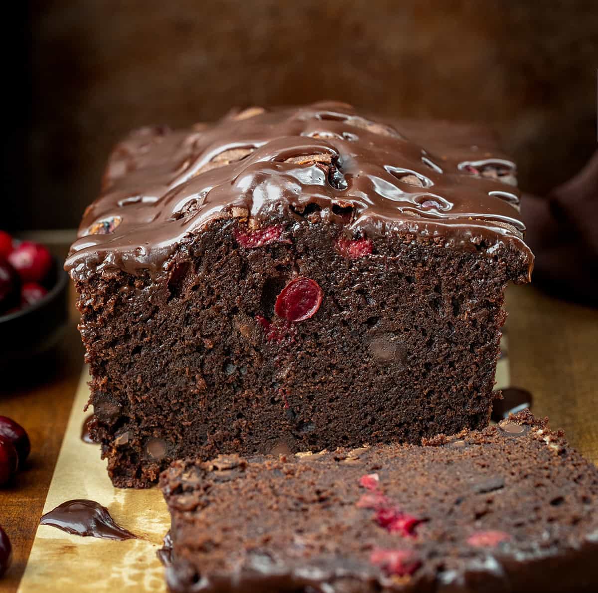Cranberry Brownie Bread