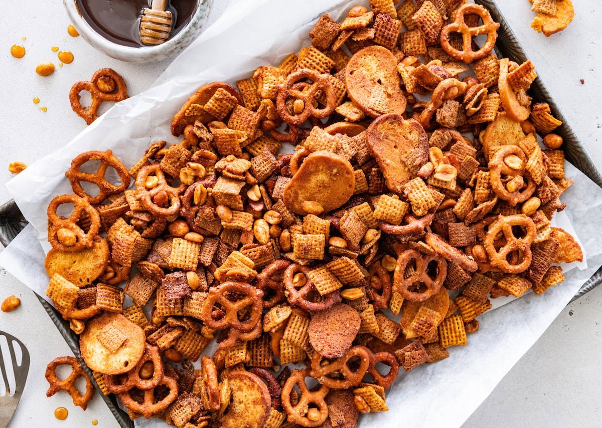 Hot Honey Chex Mix  Sweet, Spicy, and Addictive