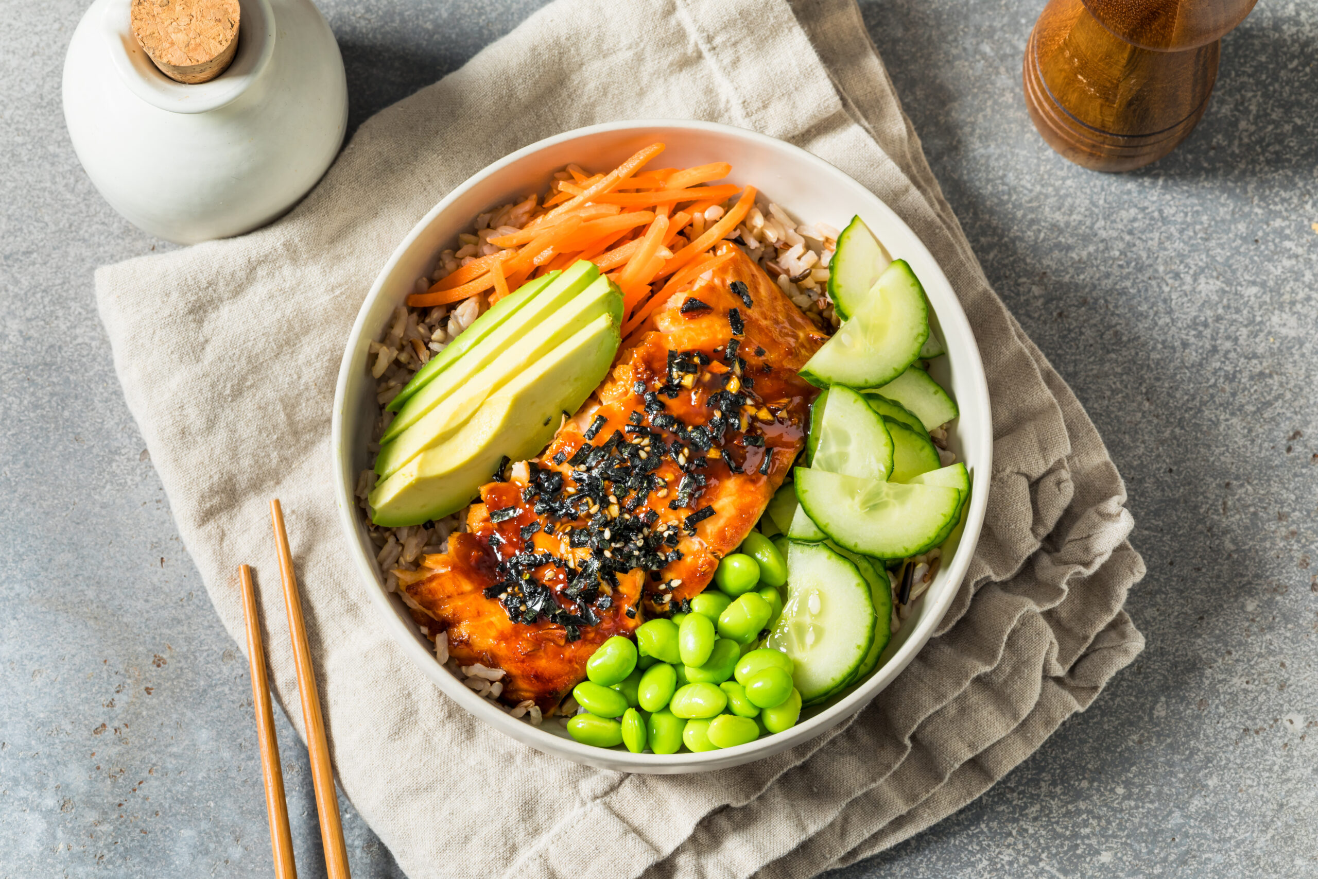 Teriyaki Salmon Bowl