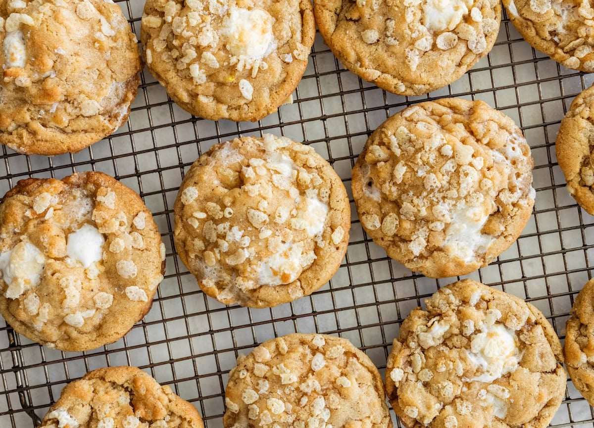 Rice Krispie Treat Cookies: A Nostalgic Dessert Turned Bakery-Style Cookie