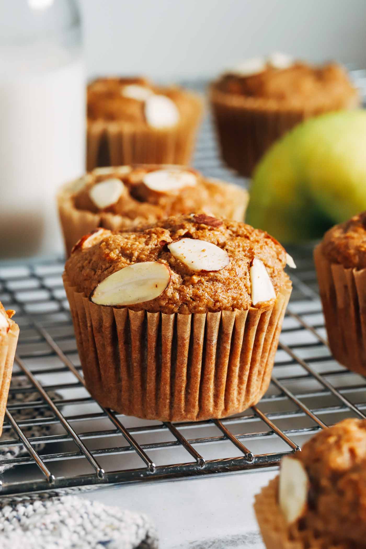 Healthy Apple Almond Butter Muffins