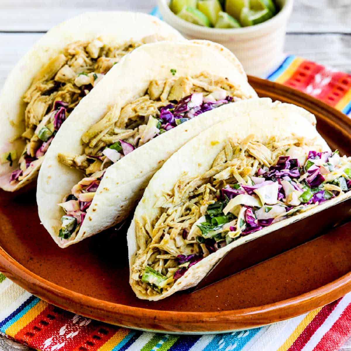 Green Chile Chicken Tacos