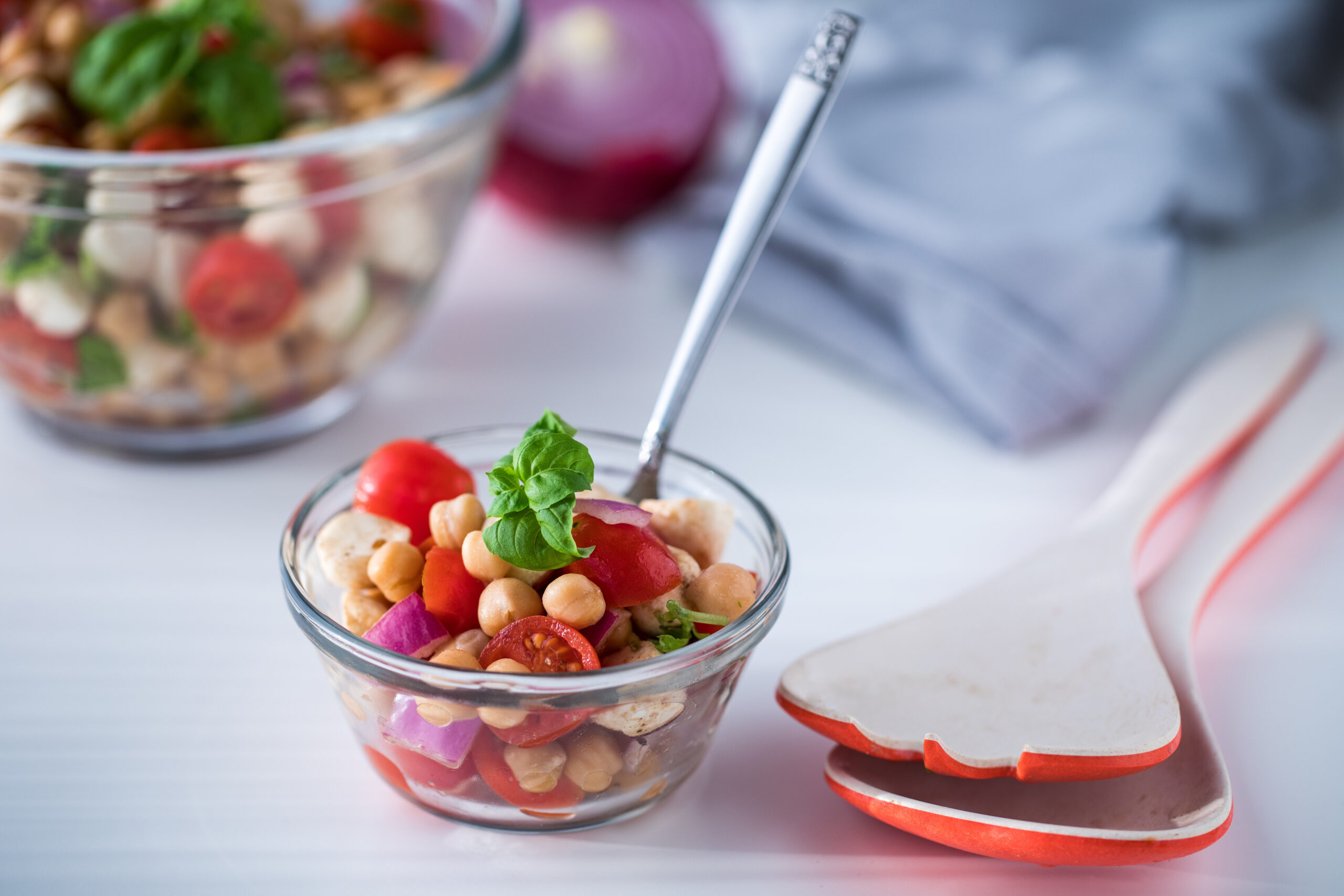 Chickpea Caprese Salad