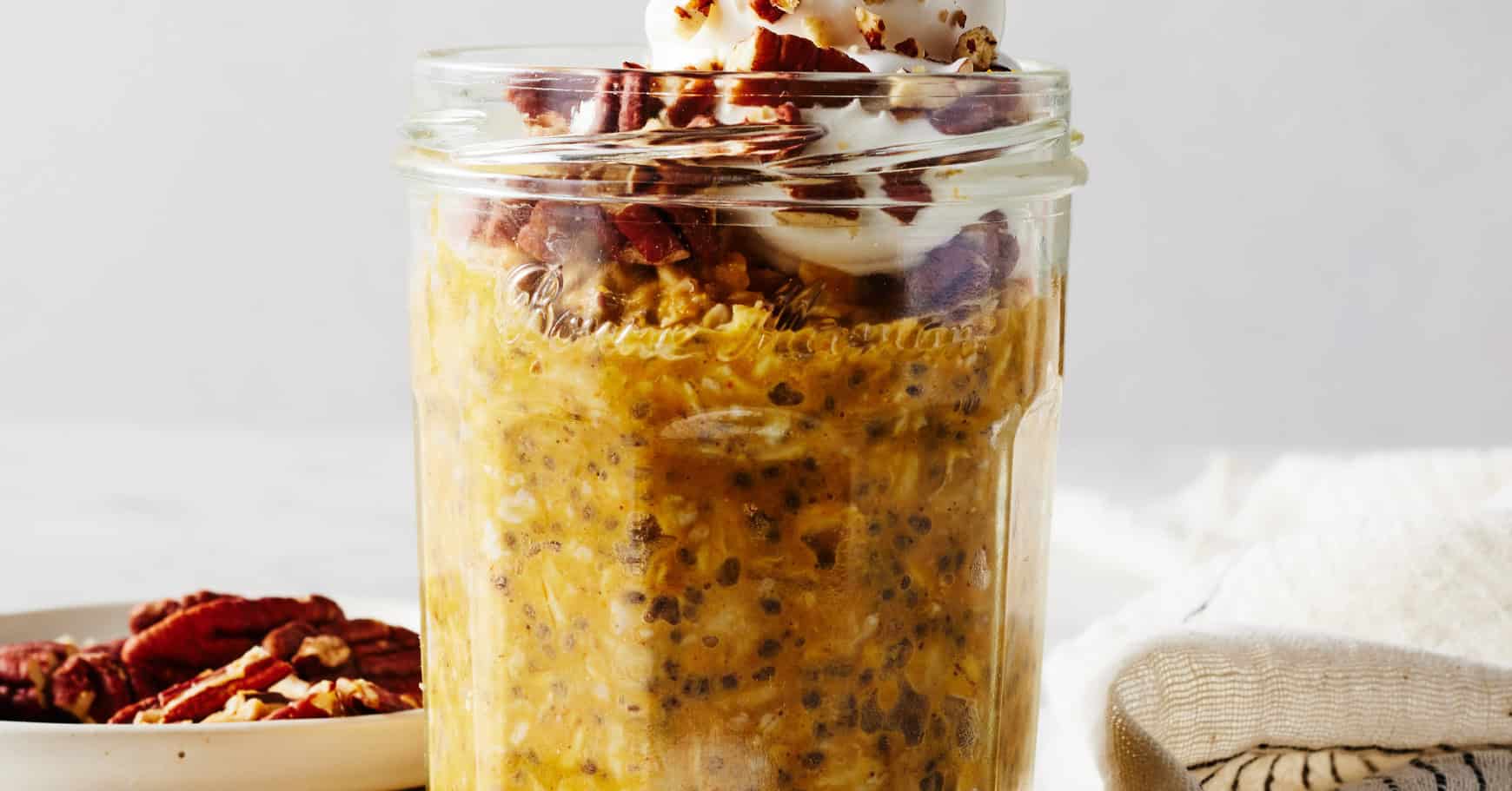 Pumpkin overnight oats are the 5-minute breakfast I can