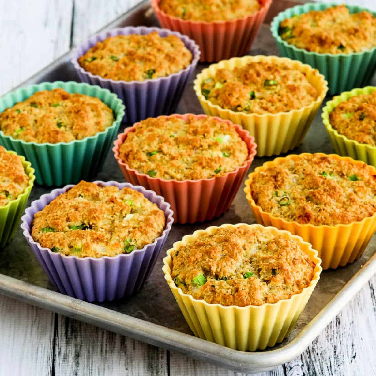 Low-Carb High-Fiber Savory Muffins