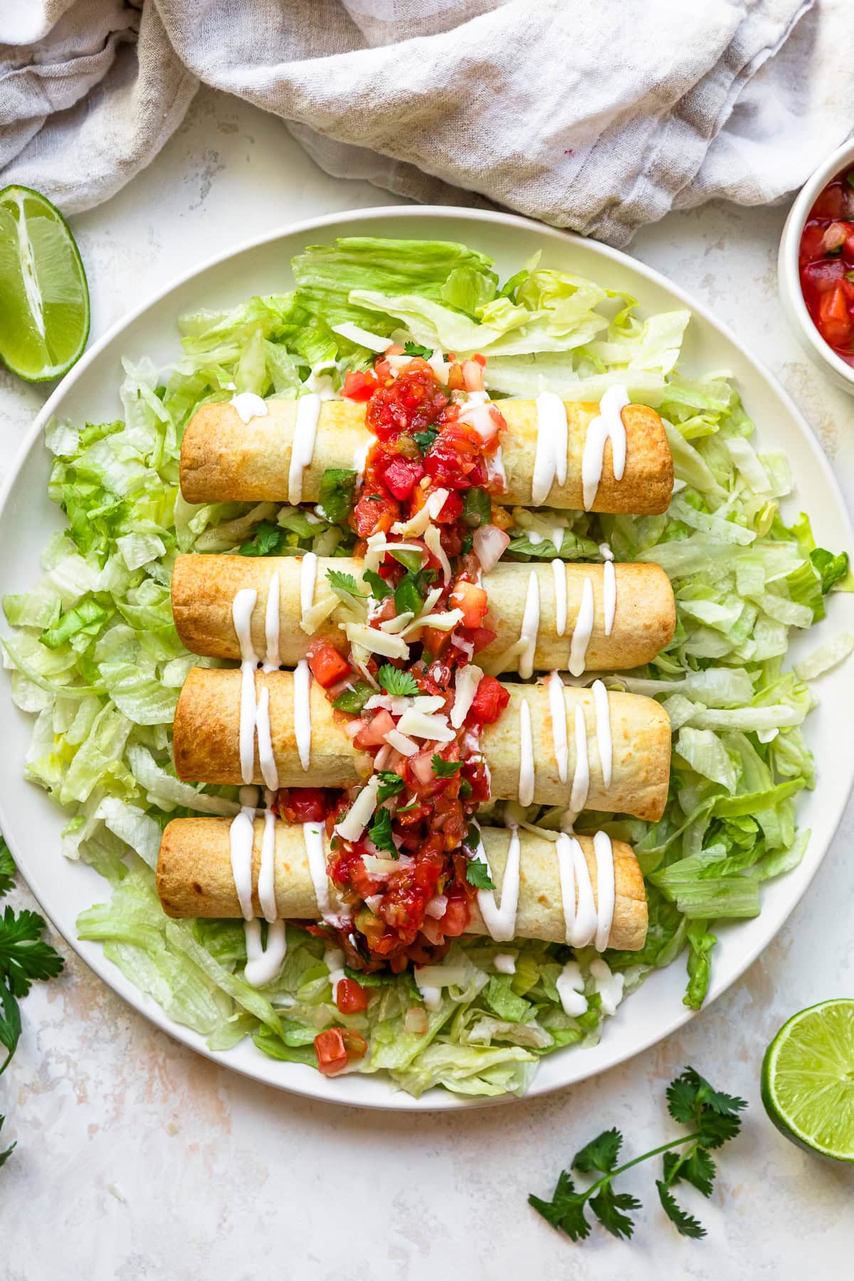Air Fryer Chicken Flautas