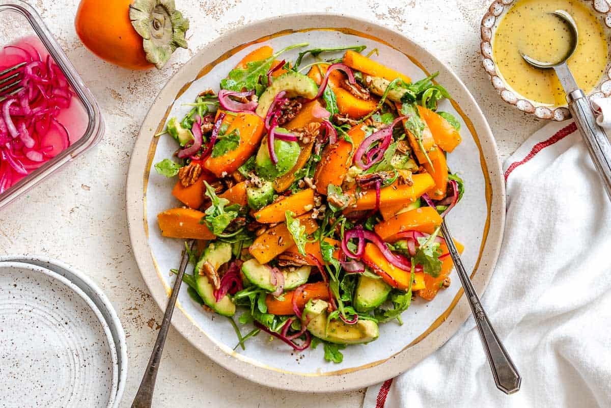 Easy Persimmon Salad