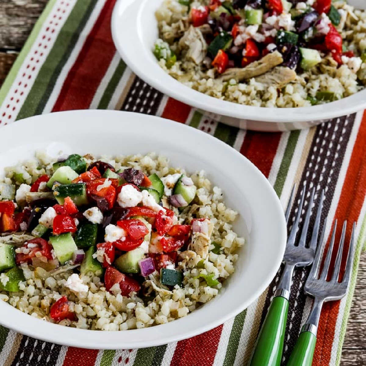 Slow Cooker Greek Chicken Bowls