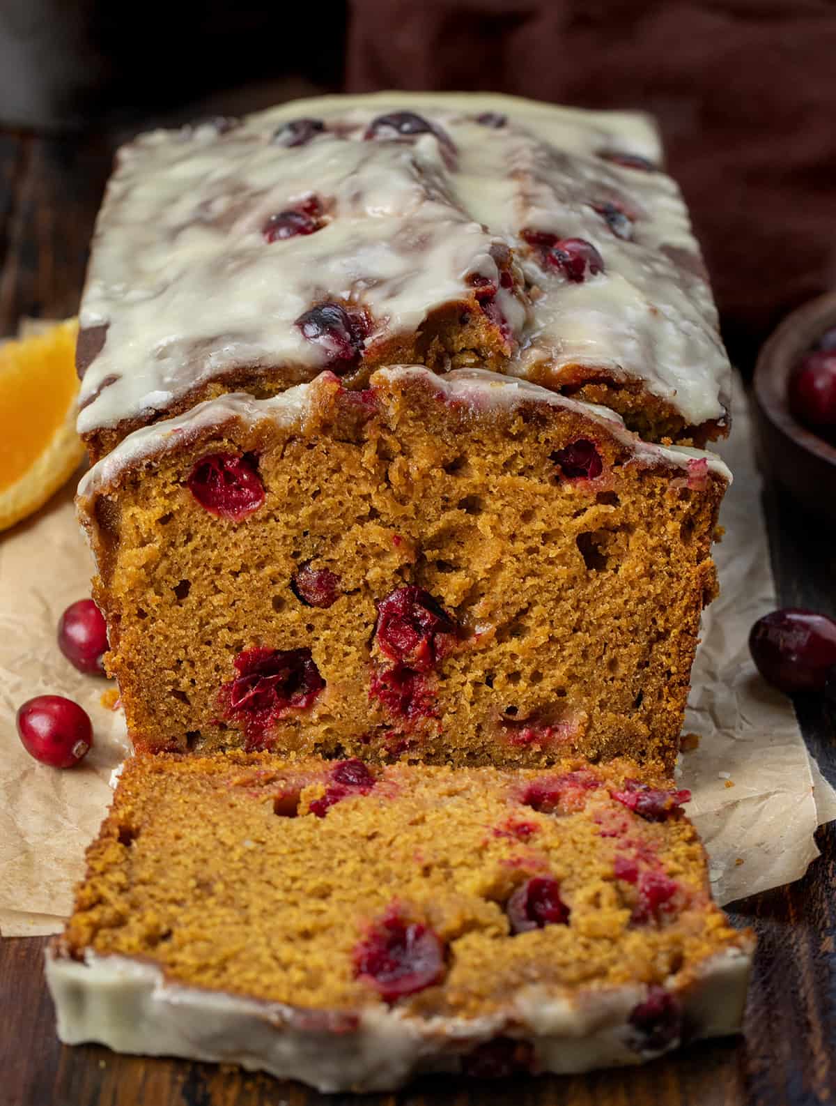 Cranberry Orange Pumpkin Bread