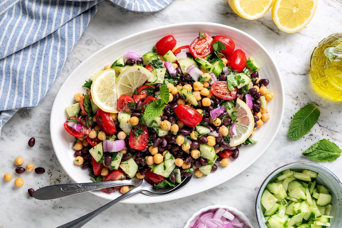 Garbanzo Bean Mediterranean Salad