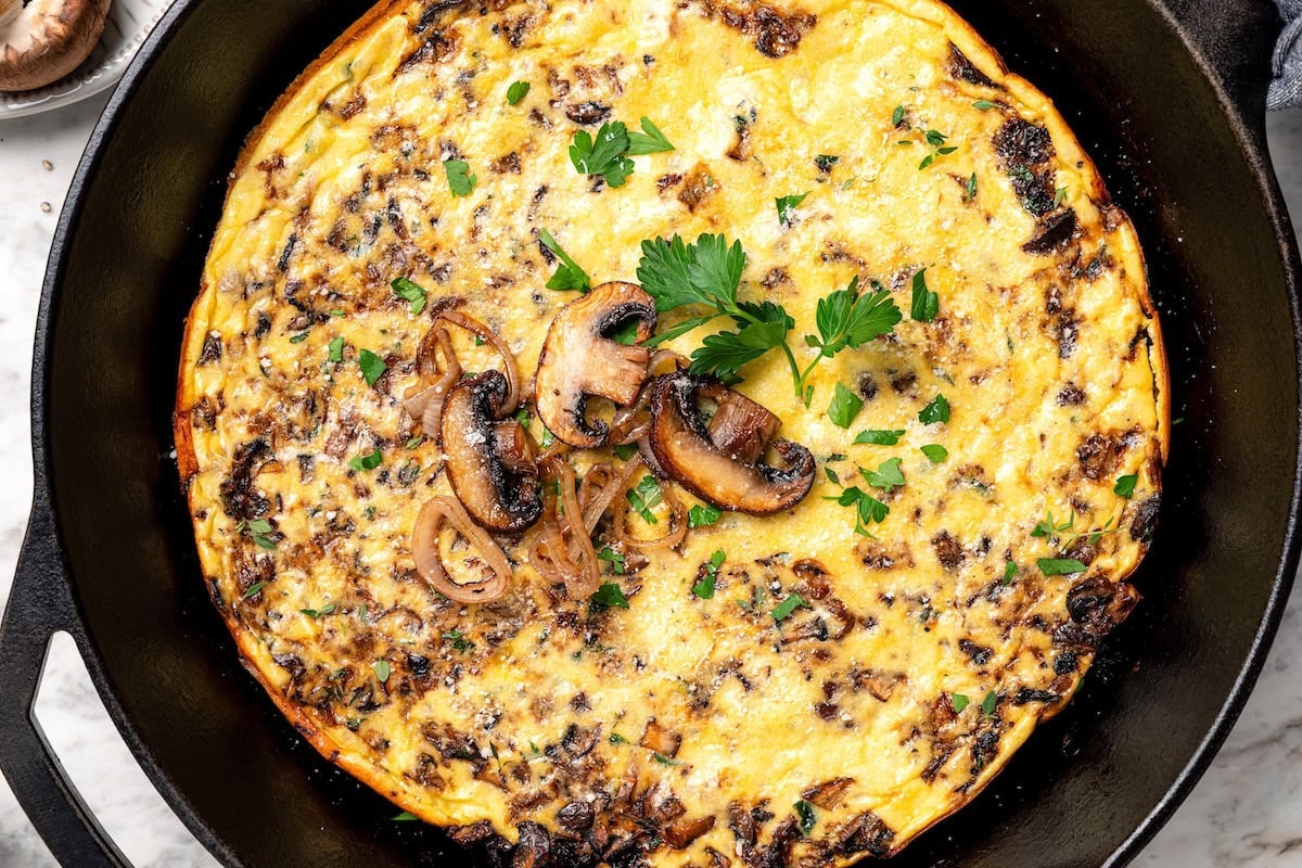 Mushroom Frittata Recipe - Easy, Flavorful & High-Protein!