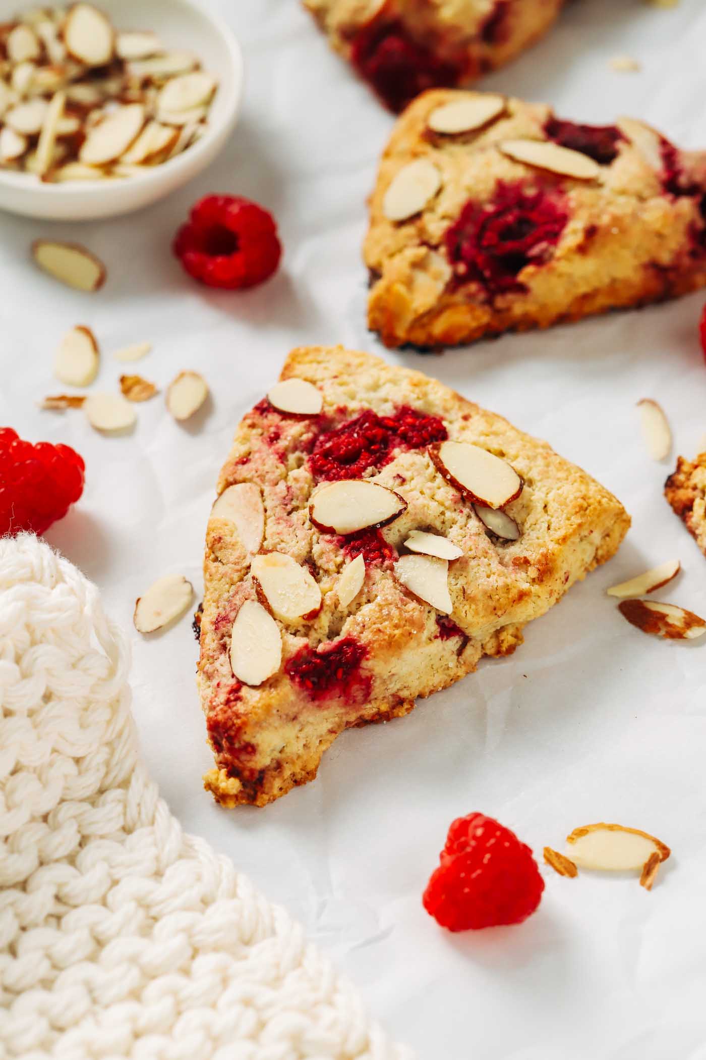 Raspberry Almond Scones (gluten-free) - Making Thyme for Health