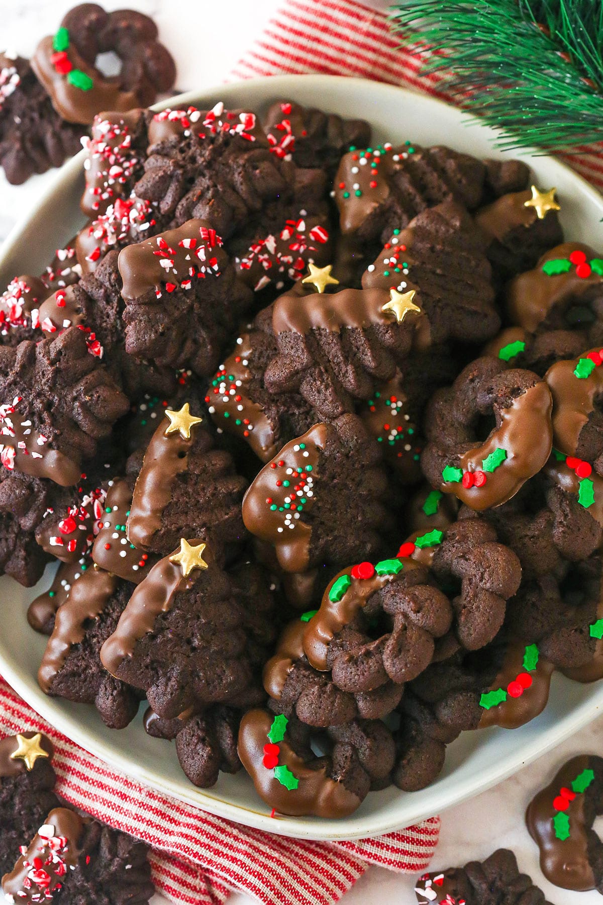 Chocolate Spritz Cookies