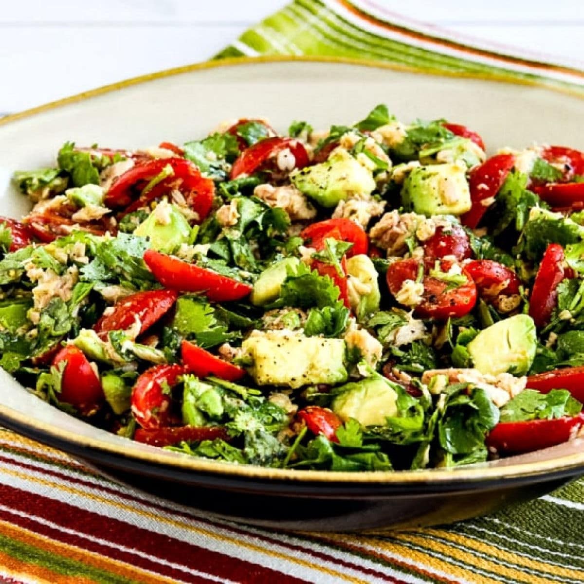 Tuna Avocado Tomato Salad
