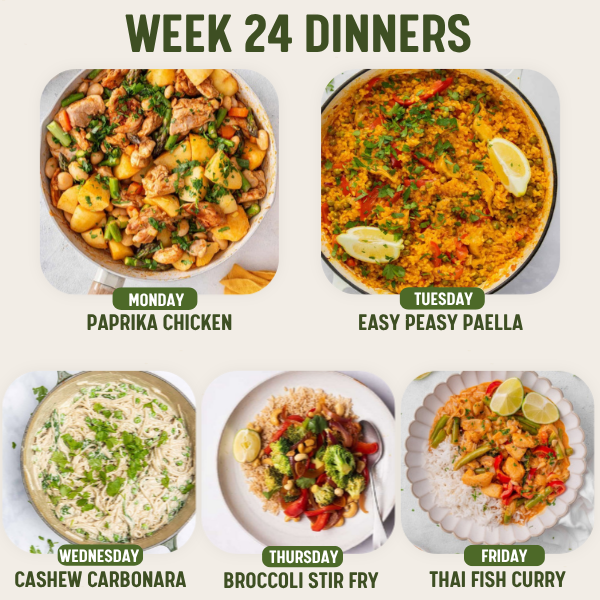 Week 24 Dinners - 22/6/26