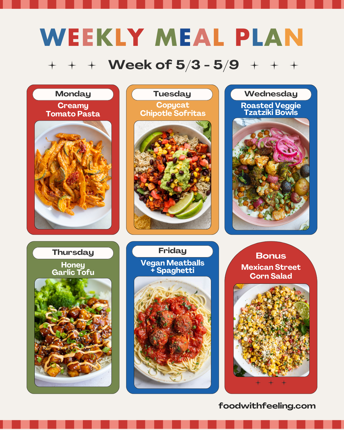 Meal Plan #42 - Food with Feeling