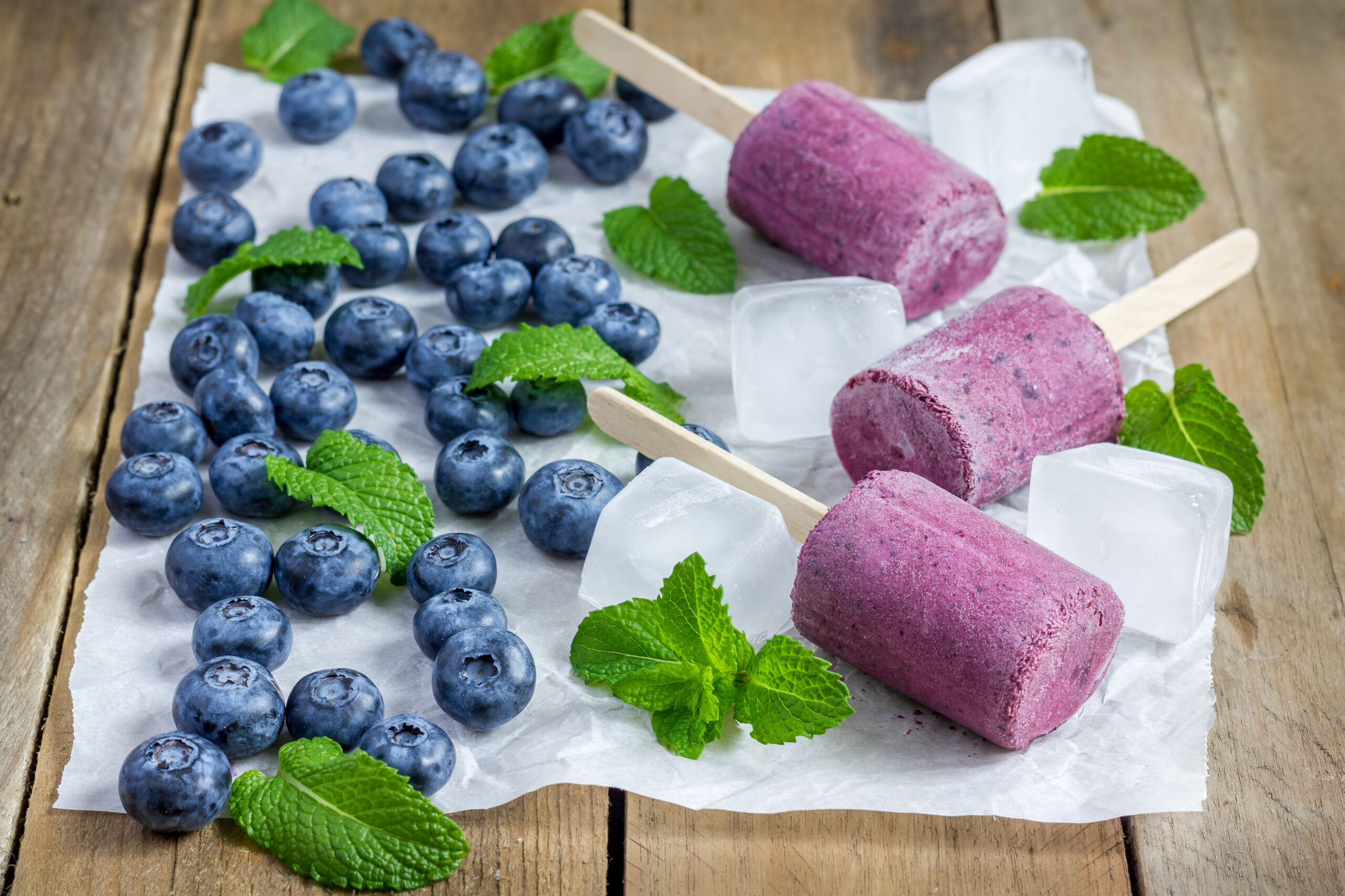 Kid-Friendly Blueberry Protein Popsicles