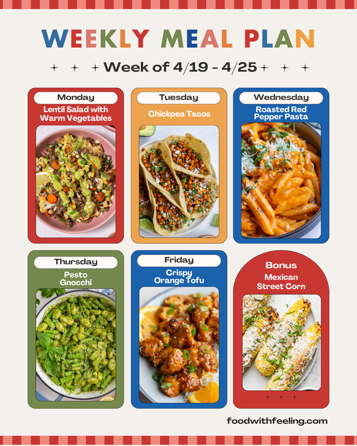 Meal Plan #40 - Food with Feeling