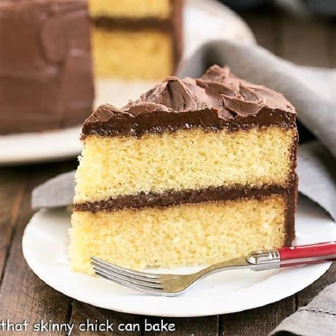 Best Yellow Cake Recipe - That Skinny Chick Can Bake