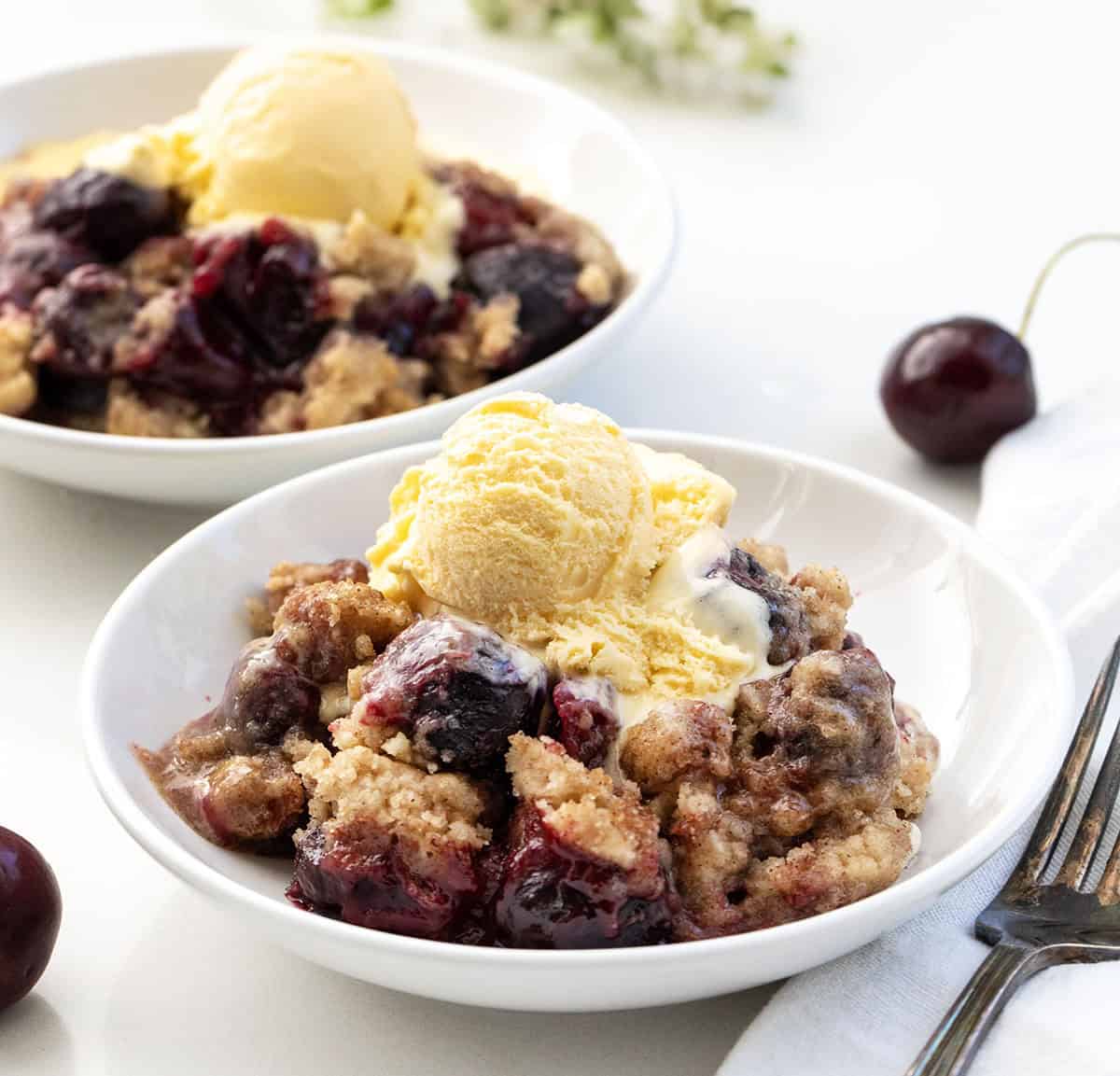 Snickerdoodle Cherry Cobbler