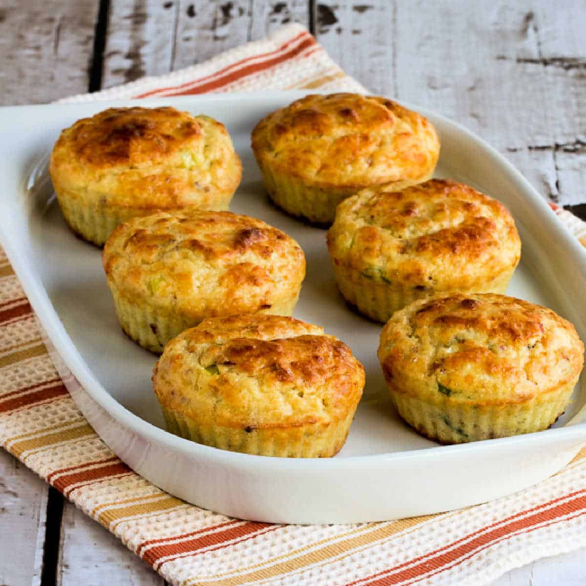 Cottage Cheese Breakfast Muffins with Bacon