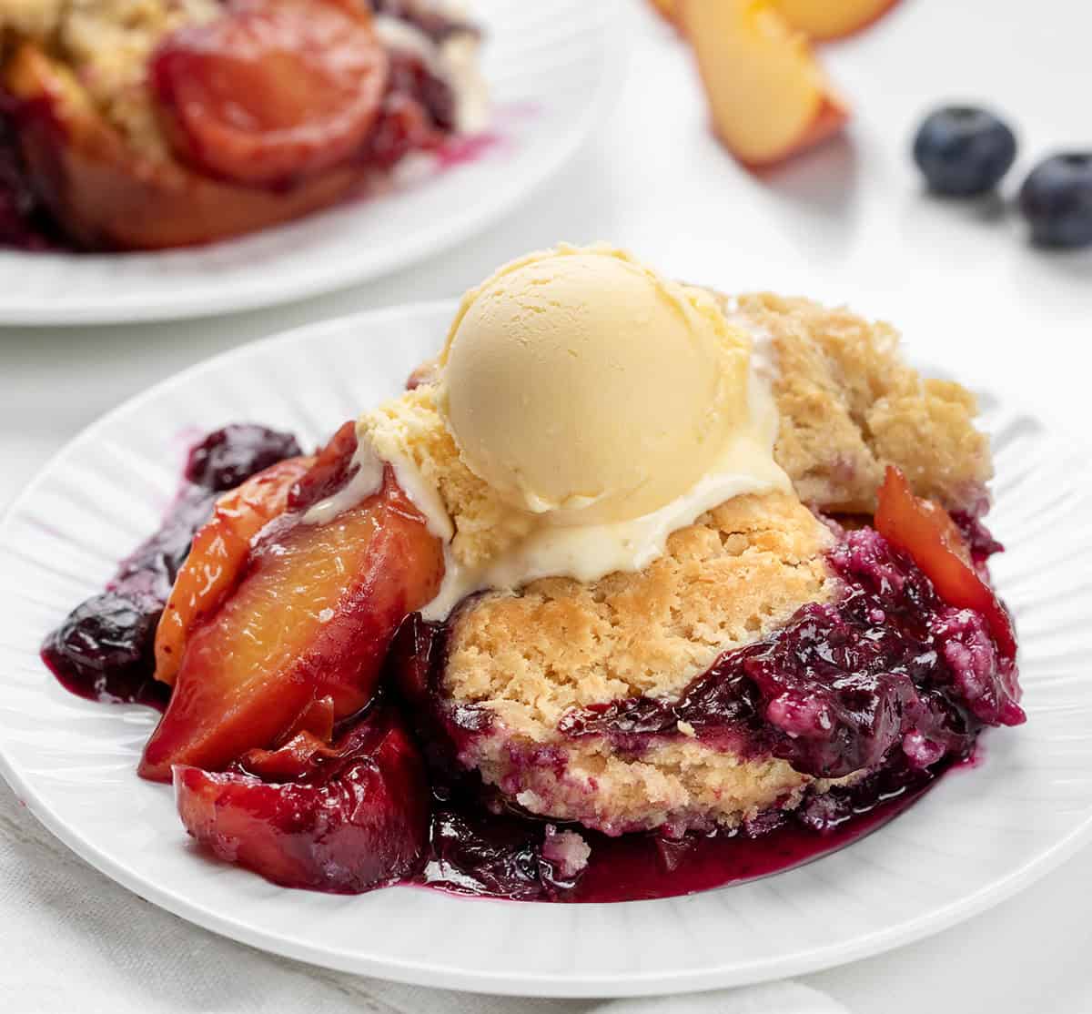 Blueberry Peach Cobbler