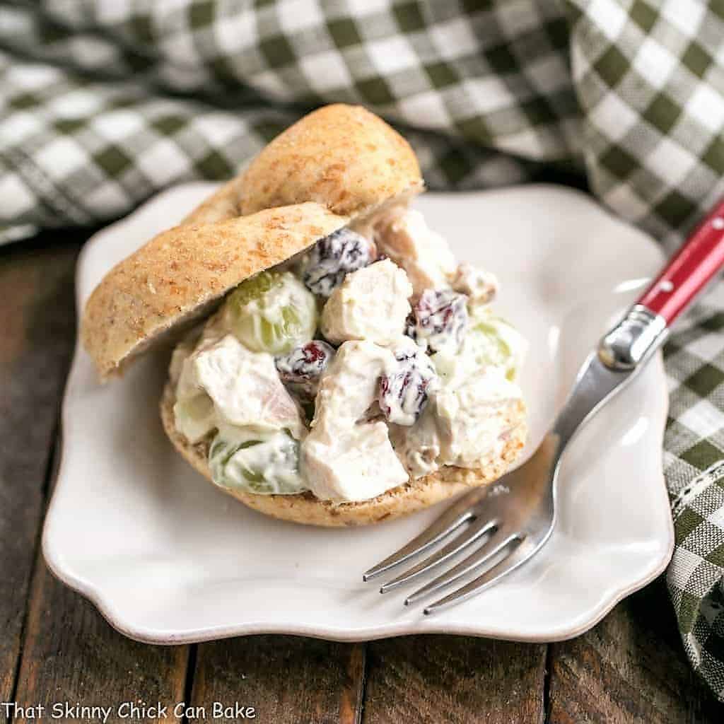 Curried Turkey Salad Sandwich - Great for Leftovers - That Skinny Chick Can Bake