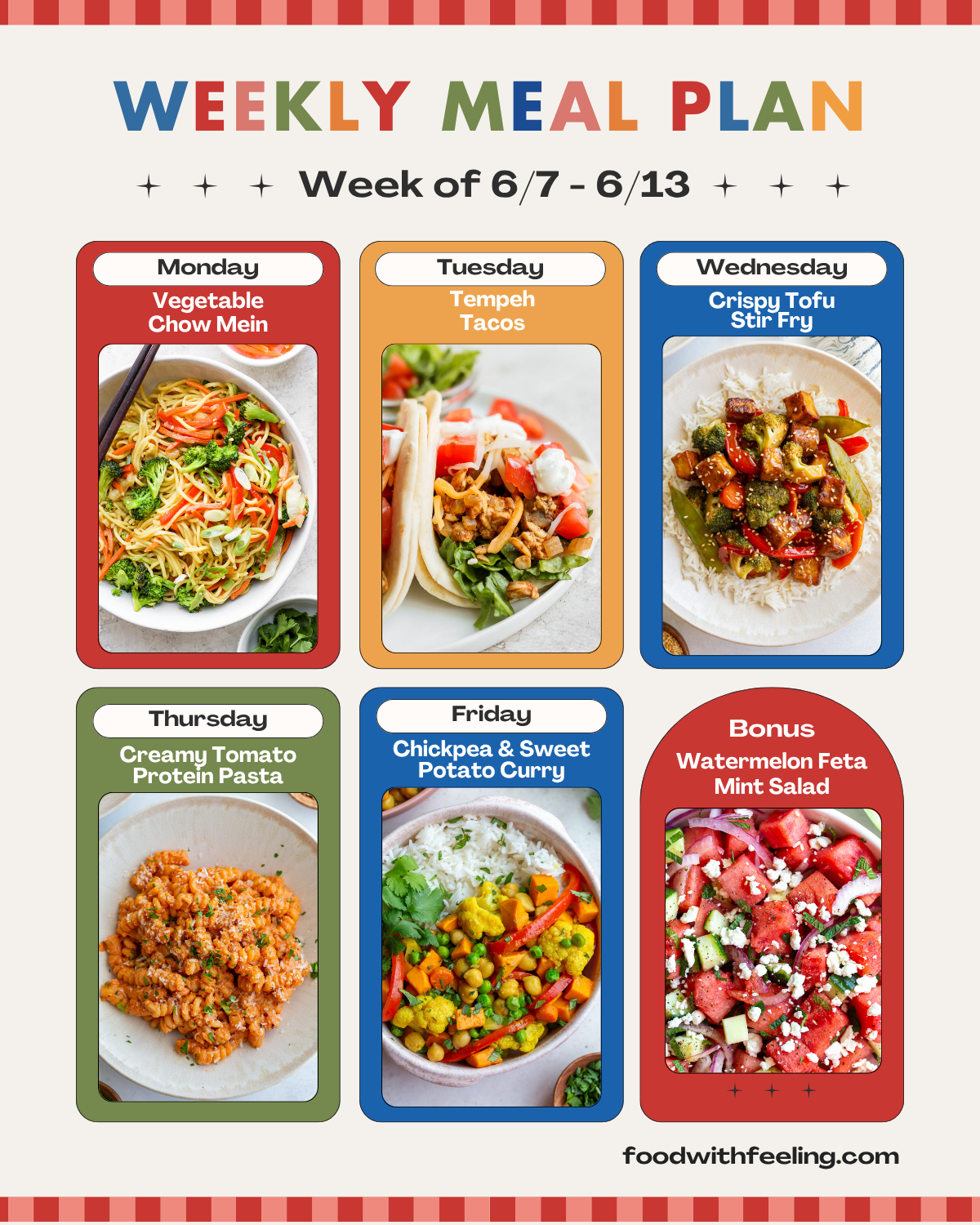 Meal Plan #45 - Food with Feeling