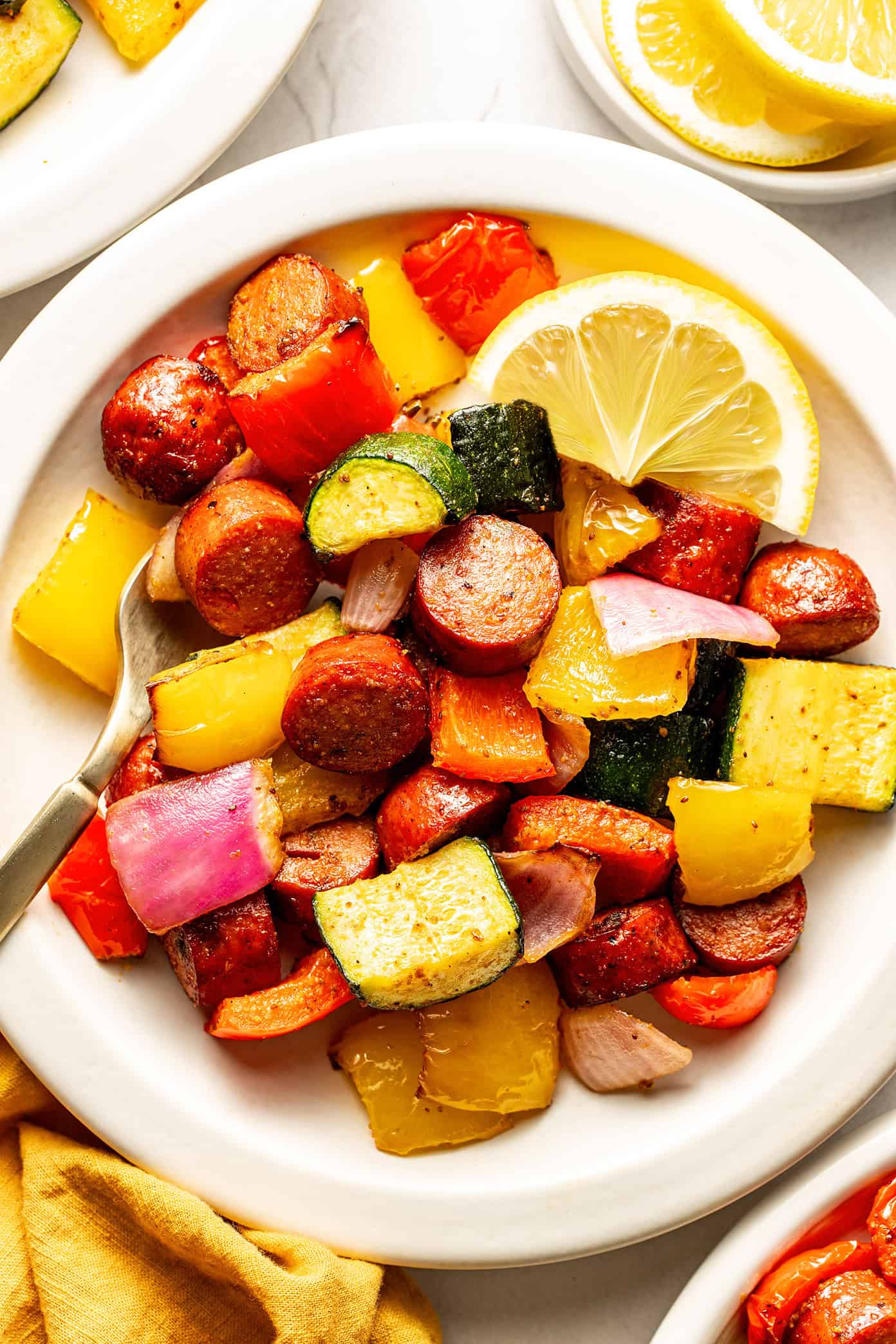 Air Fryer Sausage and Veggies