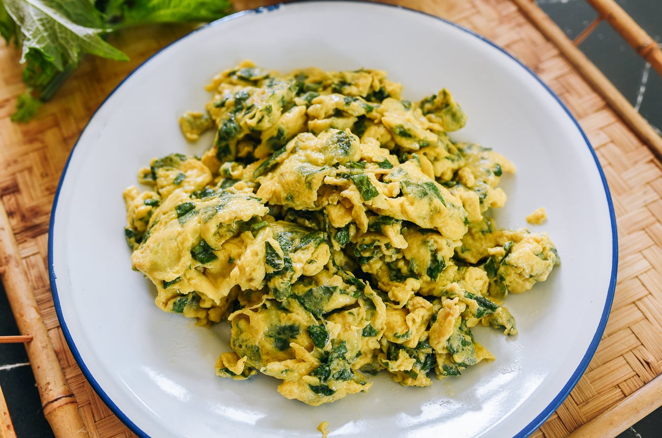 Scrambled Eggs with Shiso
