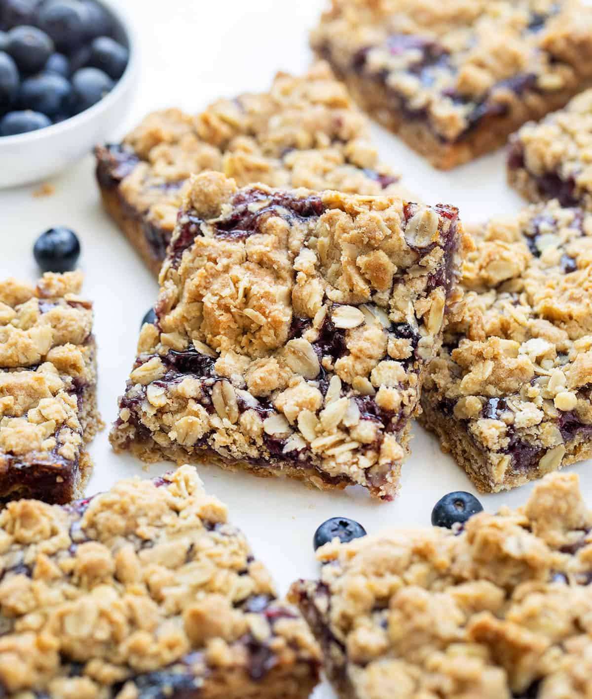Blueberry Oatmeal Crumble Bars
