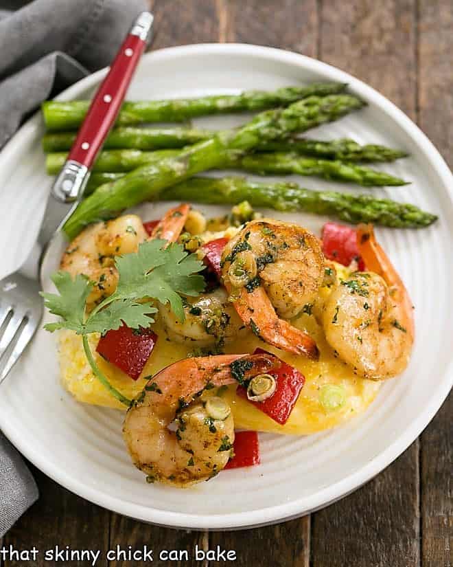Cheesy Shrimp and Grits Casserole - Southern Comfort Food - That Skinny Chick Can Bake