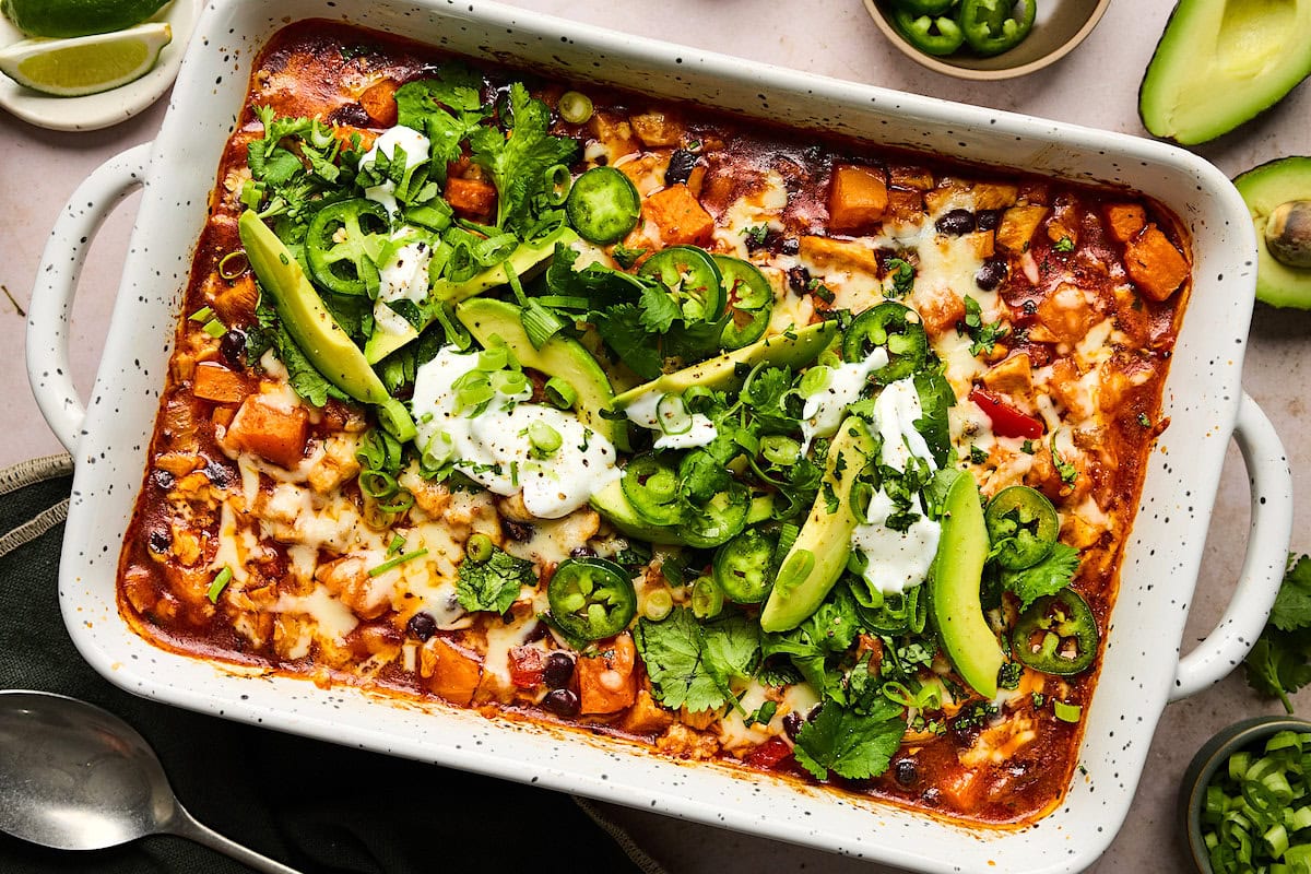 - Sweet Potato Chicken Enchilada Bake: An Easy Twist on Enchiladas